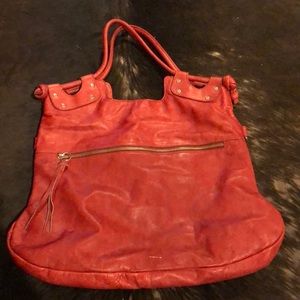 Pierre Alessandro red leather bag